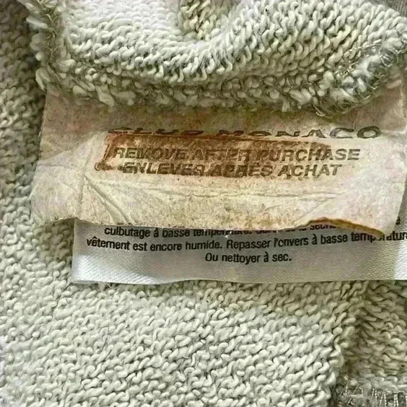 Club Monaco Funnel Neck Zip-up Jacket in Tan Steamlined Fit 100% Cotton in large - Picture 9 of 9